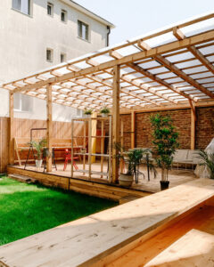 outdoor living space